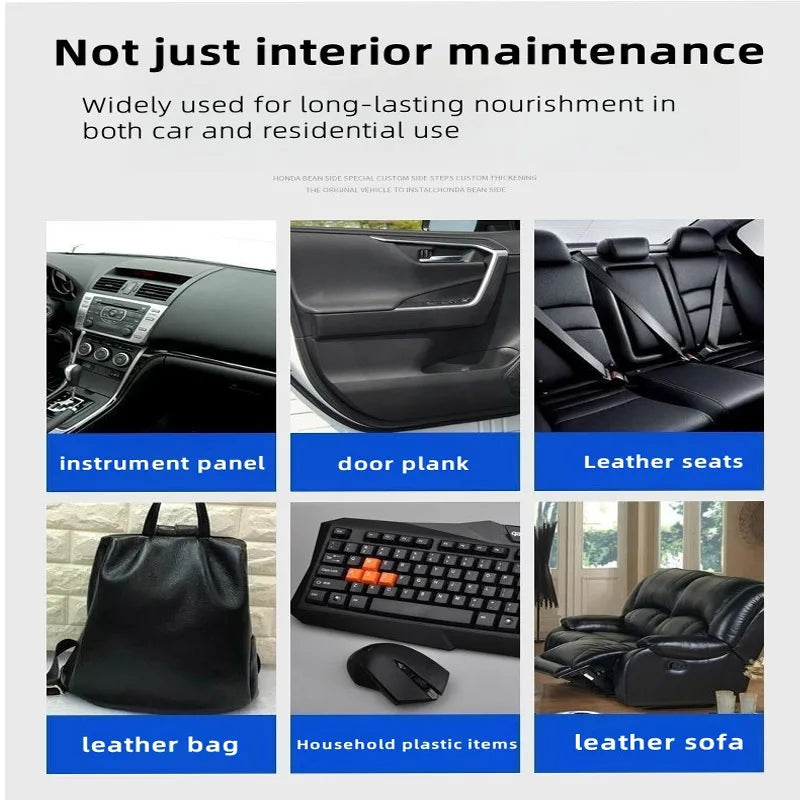 Auto Seat Steering Wheel Repair Cream Leather Plastic Refurbish Wax Car Interior Scratch Restoration Agent G478/*-！~