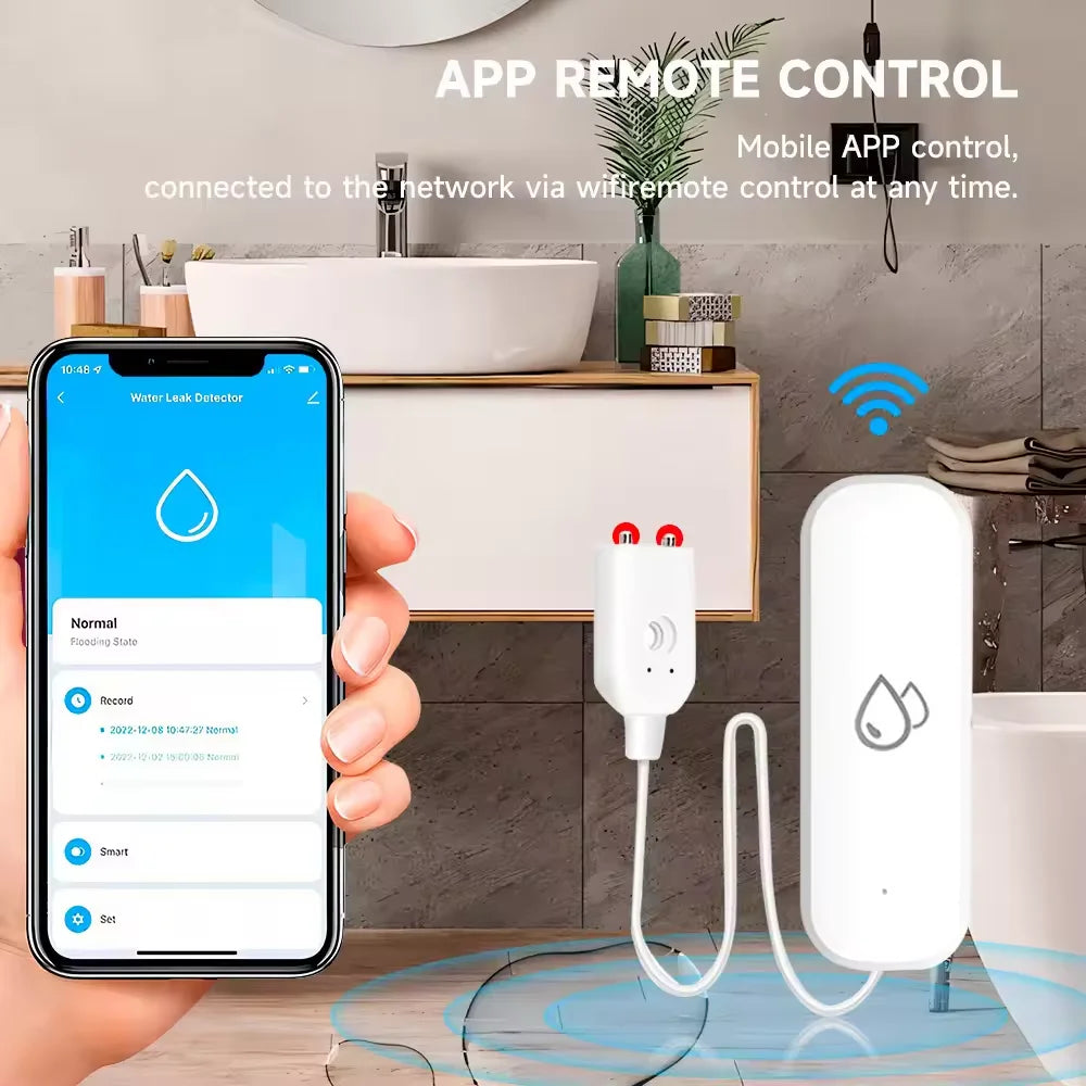 ZigBee Water Sensor Leakage Alarm Flood Leak Detector Smart Home APP Remote Control Smart Home Security Protection