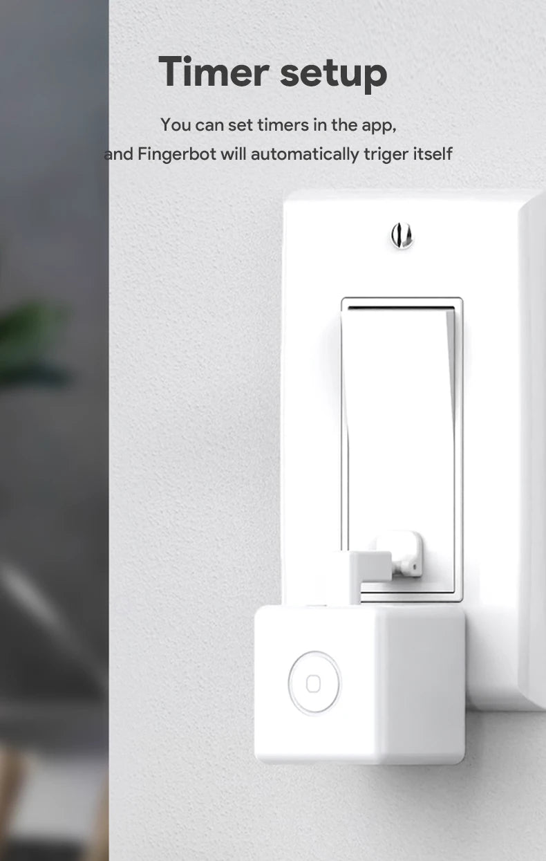 Tuya Zigbee Bluetooth Smart Touch Fingerbot Plus USB Rechargeable Switch Button Pusher Arm Fingerbot Via Alice Alexa Google Home