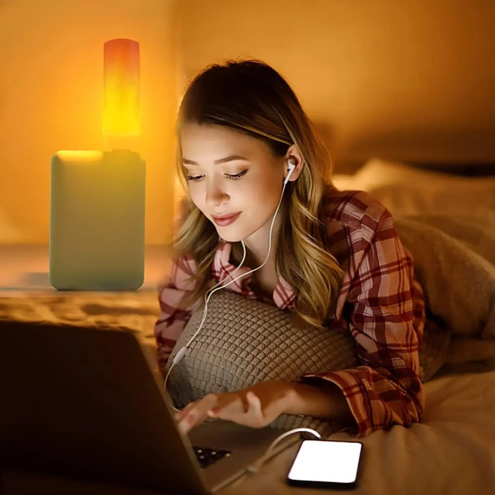 USB LED Simulated Flame Bulbs Night Light USB Lamp Atmosphere Light Candle Lights Night Lamp Camping Flame Light Effect Bulb