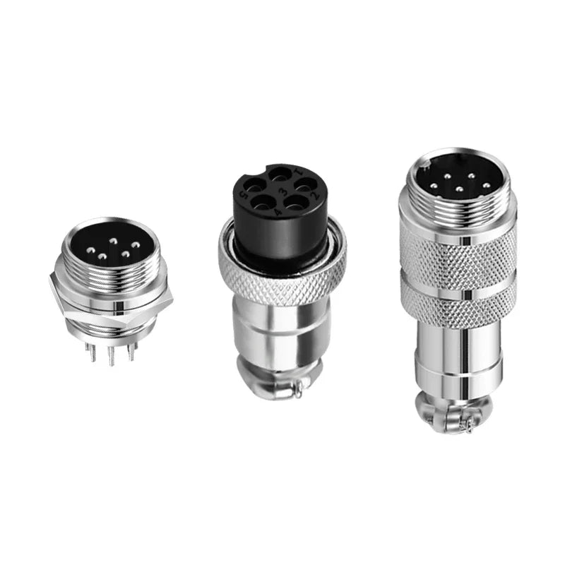 10 sets GX16 metal aviation socket 2/3/4/5/6/7/8/9/10pin electric cable terminal fixed type and butt mobile type Female&male
