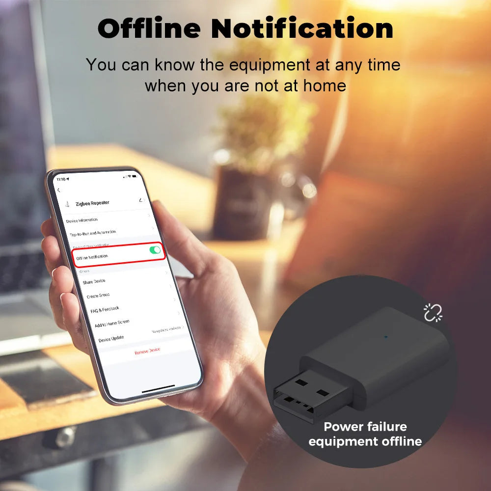Tuya ZigBee Signal Repeater USB Plug and Play Gateway Hub Signal Amplifier Smart Home Assistant Works with Smartlife APP