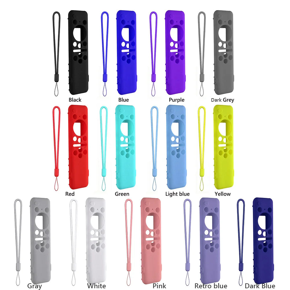 For Samsung BN59-01432A 01432B Remote Control Silicone Protective Case Shockproof Anti-Slip Smart TV Soft Sleeve with Lanyard