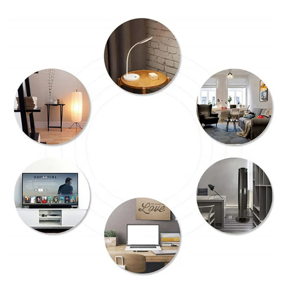 433Mhz Wireless Smart Light Switch 110V 220V 10A Mini Relay Receiver Wall Panel Remote Control Switch for Fan Lamp Humidifier