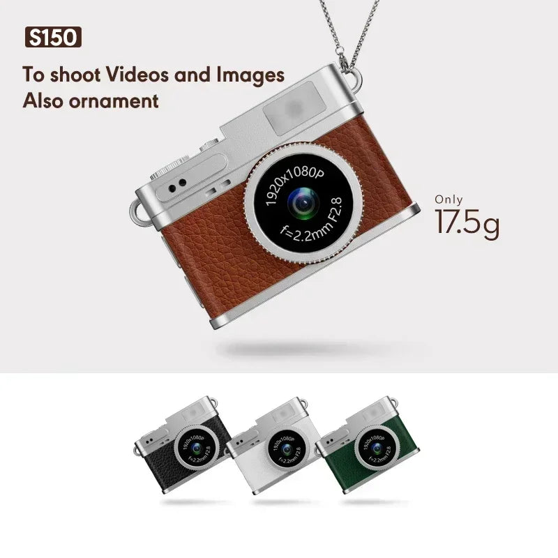 Retro Digital Camera 1080P Video Recorder LED Fill Light 0.96 Inch IPS Screen Portable Mini Digital Camera