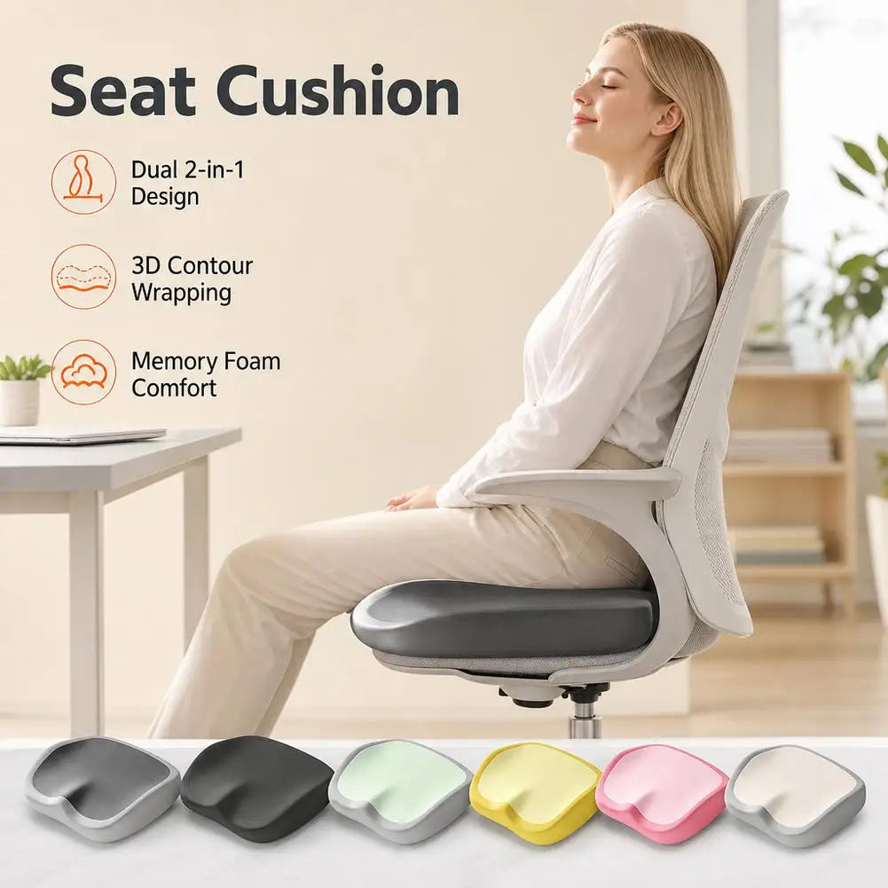 Memory Foam Seat Cushion Ergonomic Office Chair Pad Buttock Support Pillow Cushion For Long Sitting Student Desk Chair