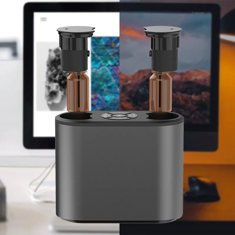 Waterless Aroma Diffuser Aromatherapy Essential Oil Diffuser USB Aluminum Scent Nebulizer Diffuser Air Humidifier For Home Hotel