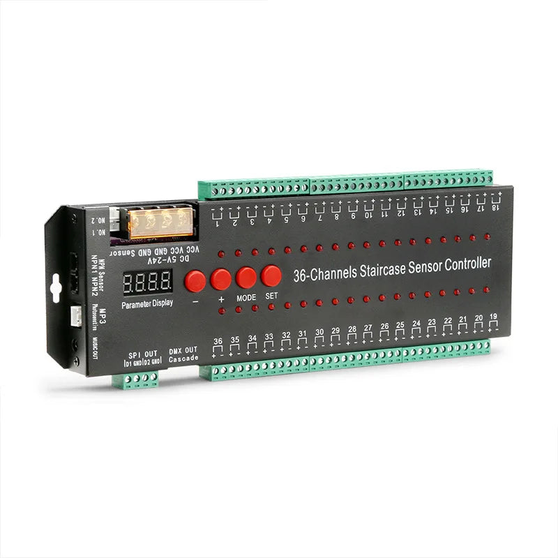 Smart home led controller for staircase Automatic Pir Sensor Stair Controller with CE certificate Support 36 step lights
