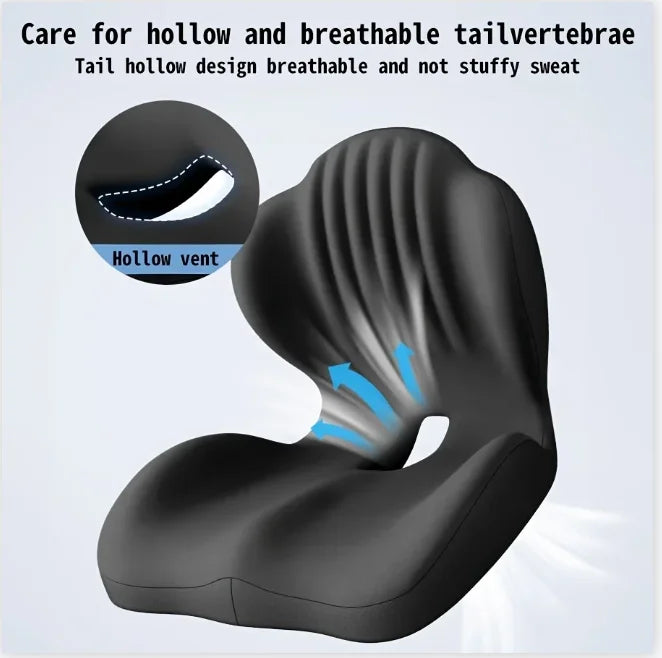 Seat Cushion for Office Chair Ergonomic Memory Foam Seat Cushion with Back Support for Stress Relief Lumbar Support Car Office