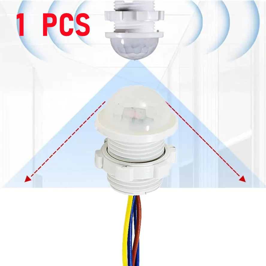 10/8/5/3/1PCS Motion Sensor 110V 220V Smart Switch Pir Infrared Motion Sensor Smart Home Human Body Automatic Sensor Night Lamp
