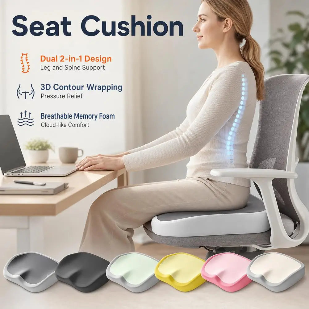 Memory Foam Seat Cushion Ergonomic Office Chair Pad Buttock Support Pillow Cushion For Long Sitting Student Desk Chair