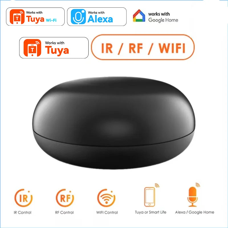 HIMOJO Universal WiFi IR RF Bluetooth Smart Home Appliances Remote Controller for Tuya Smart Life App Alexa Voice Control AC TV