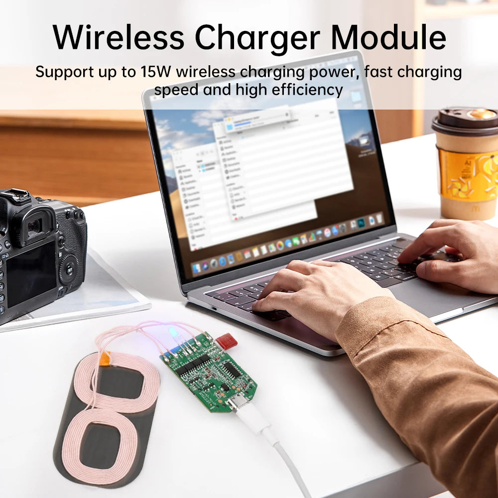 15W Dual Coil Wireless Charging Module Wireless Charger PCBA Multi-Purpose Home Car Device Wireless Charger Module