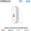 Tuya  Indoor or IP65 Waterproof Outdoor WiFi Temperature Humidity Sensor Home Thermometer Compatible For Alexa Google Home Voice