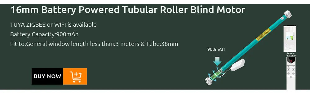 LifeLibero Tuya Zigbee Battery Window Blinds Smart Curtains Motor Roller Blind Automatic Wire Free Tubular Blind For37 38mm Tube