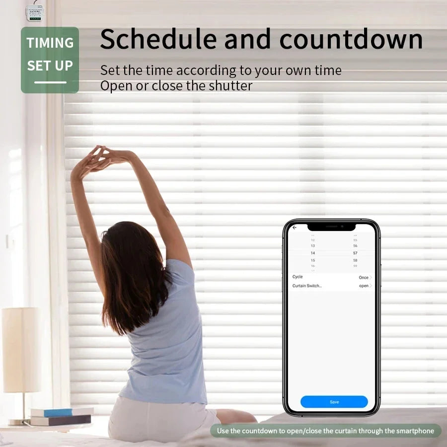 Tuya WiFi Smart Curtain Switch Controller Shutter Shutter Motor Control Smart Life APP Control Alexa Google Home Voice Control