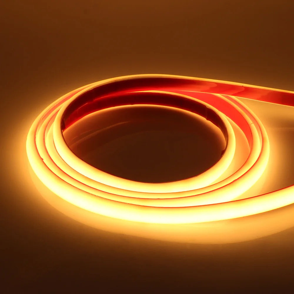 IP68 Waterproof COB LED Neon Strip Light 5m 10m 15m 20m 0.5m 12V 24V 320LED Flexible Tape Silicone Tube Lamp Liner Lighting RA90