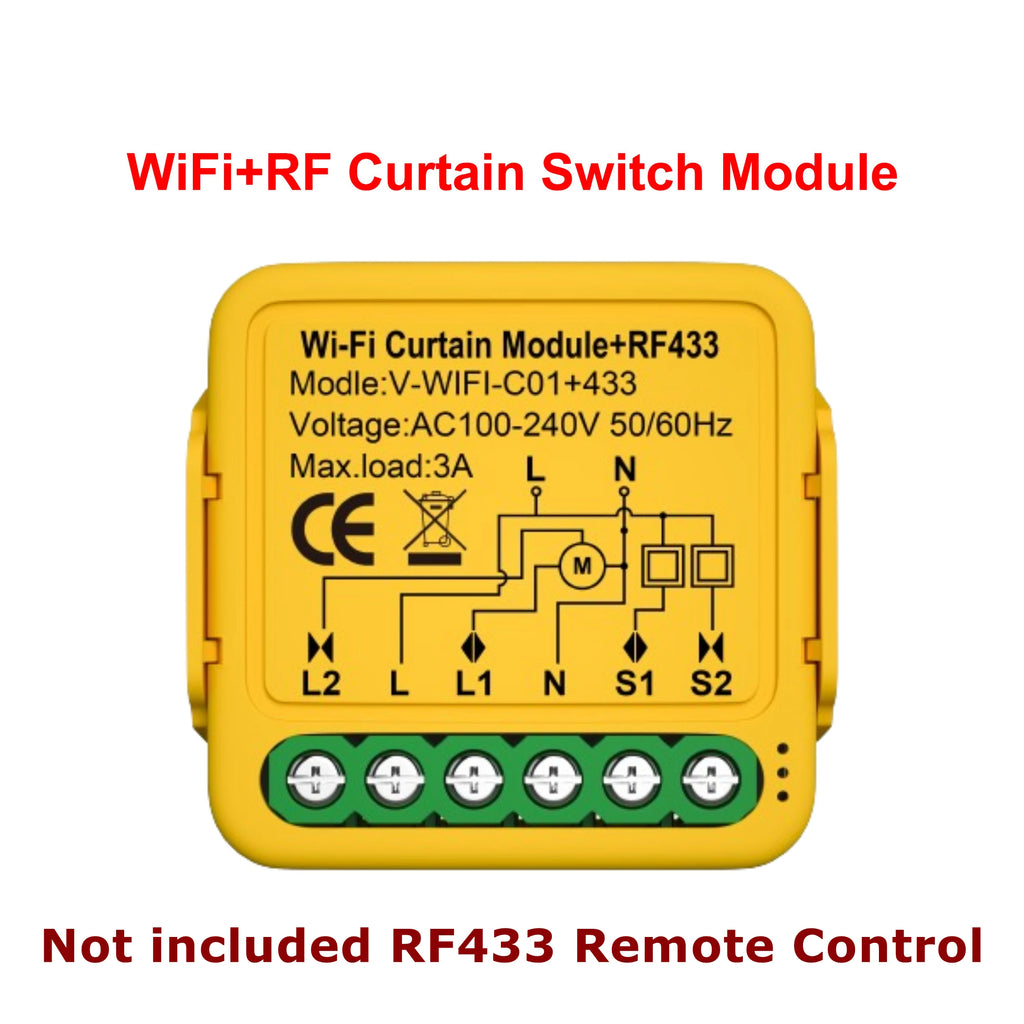 Tuya WiFi Zigbee3.0 Smart Curtain Switch Module Roller Shutter Motor Controller Switch Smart Life APP Works with Alexa Google