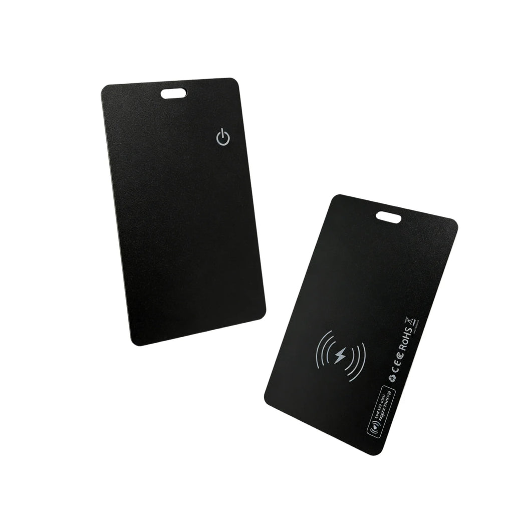 MFI Certified Wallet Tracking Card Works with Find My Rechargeable Tracker 0.07in Slim iPhone Item Finder for Purse