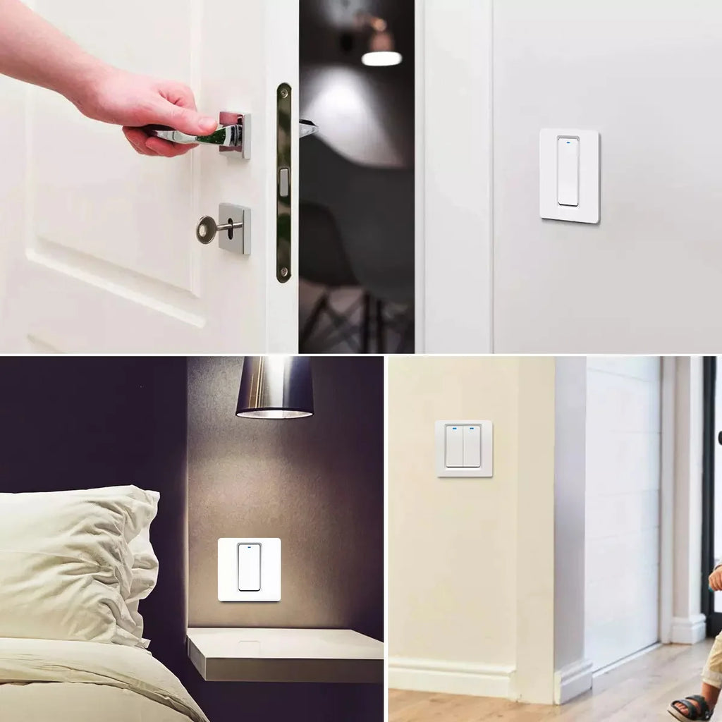 For Apple Homekit Smart Light Switch Panel Switch Remote Control Wall Switches 1/2/3 Gang Smart Home Wifi Switch Works With Siri