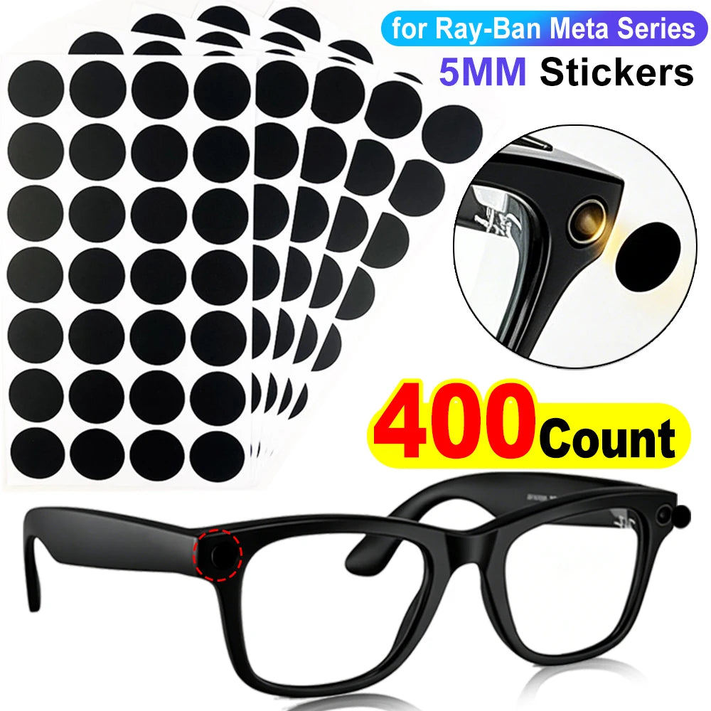 DIY Privacy Sticker LED Light Blocking Stickers For Ray-Ban Meta Wayfarer/Skyler/Headliner/Oakley Gen1&2 Eyeglass Camera Cover
