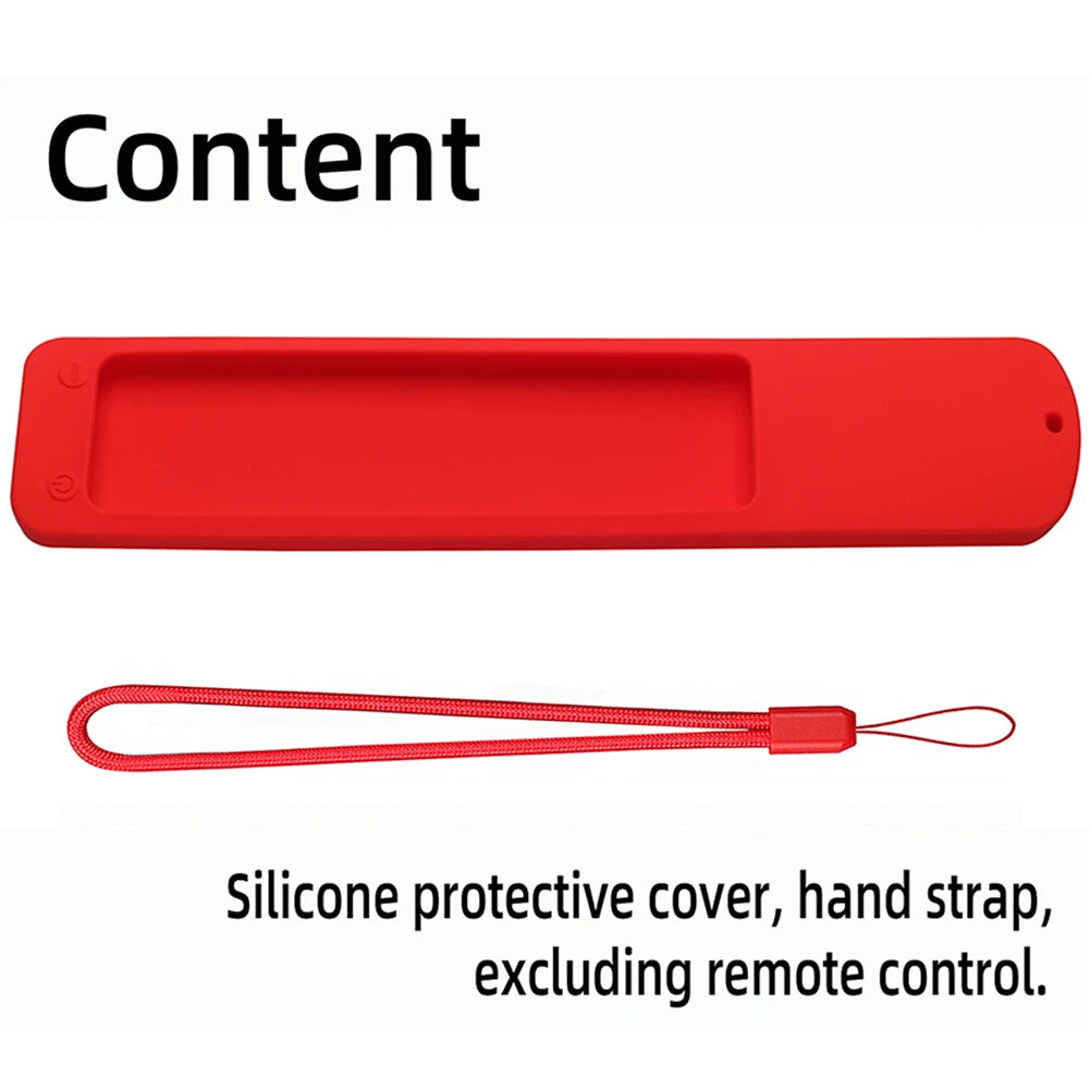 Silicone Case for Xiaomi Ultra HD 4K QLED TV Q2 50" 55" 65" Protective Cover Anti-Drop Protective Sleeve with Anti-lost Lanyard