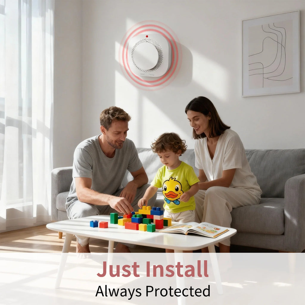 DC 3V Smoke Detector For Hotel Office School Hospital Security Protection Self-check Function Independent Smoke Alarm