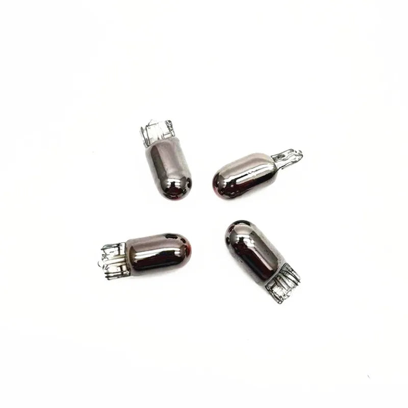 2pcs W5W T10 194 158 Silver Plated Chromium Car Halogen Lights 12V 5W Amber/Orange Lamp Instrument Reading Light Interior