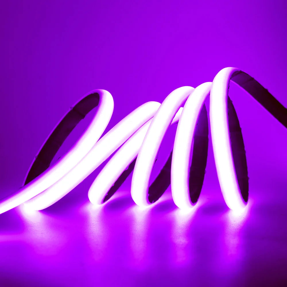 IP68 Waterproof COB LED Neon Strip Light 5m 10m 15m 20m 0.5m 12V 24V 320LED Flexible Tape Silicone Tube Lamp Liner Lighting RA90