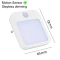Motion Sensor LED Night Lights EU Plug Dimmable Cabinet Light For Baby Bedside Bedroom Corridor Wireless Night Lamp Lighting