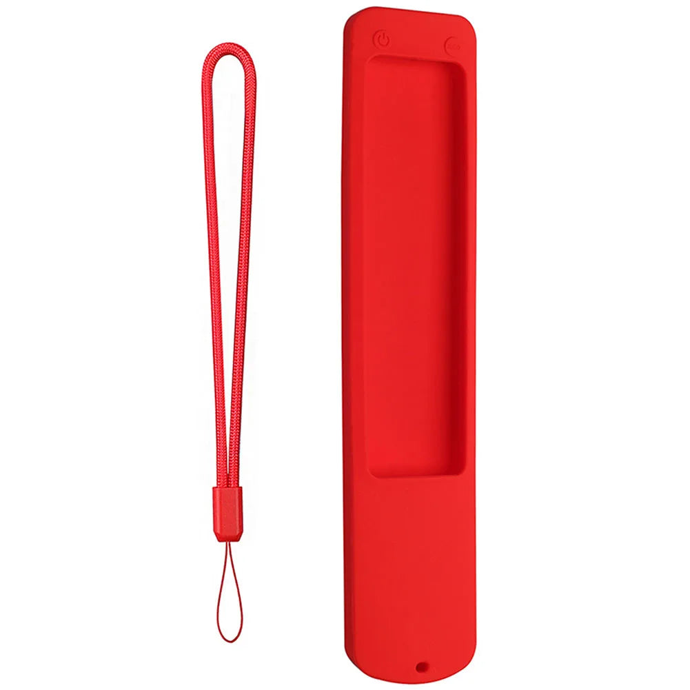 Silicone Case for Xiaomi Ultra HD 4K QLED TV Q2 50" 55" 65" Protective Cover Anti-Drop Protective Sleeve with Anti-lost Lanyard
