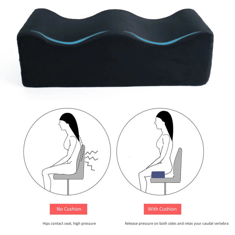 High Rebound Foam Buttock Pillow BBL Seat Cushion Relief Waist Pain Butt Lift Cushion Home and Office Sofa Lounge Chairs Pad