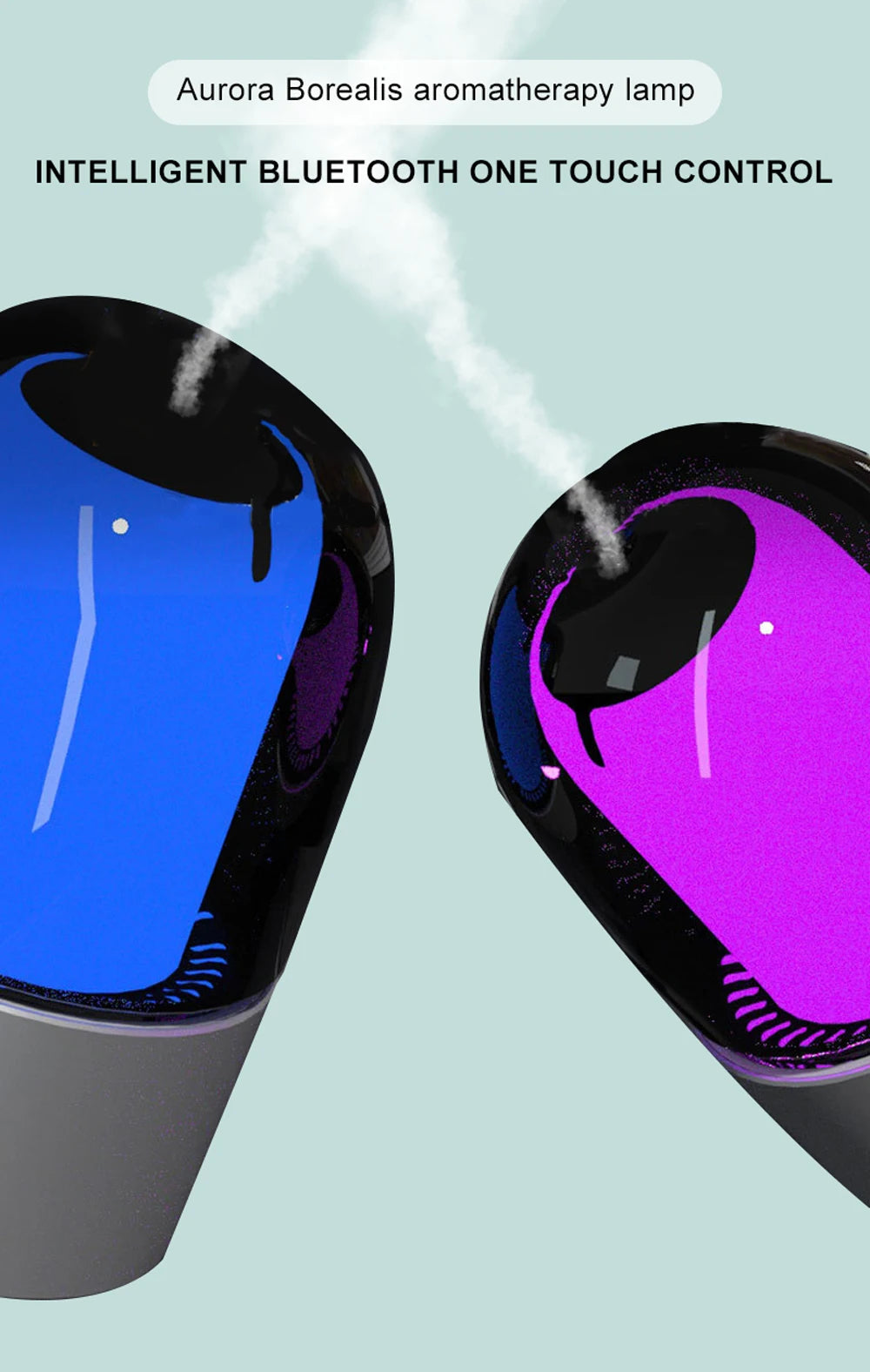 Smart Aromatherapy Humidifier Pure Essential Oil Ambient Light Intelligent Timing App Lication Control Night Light