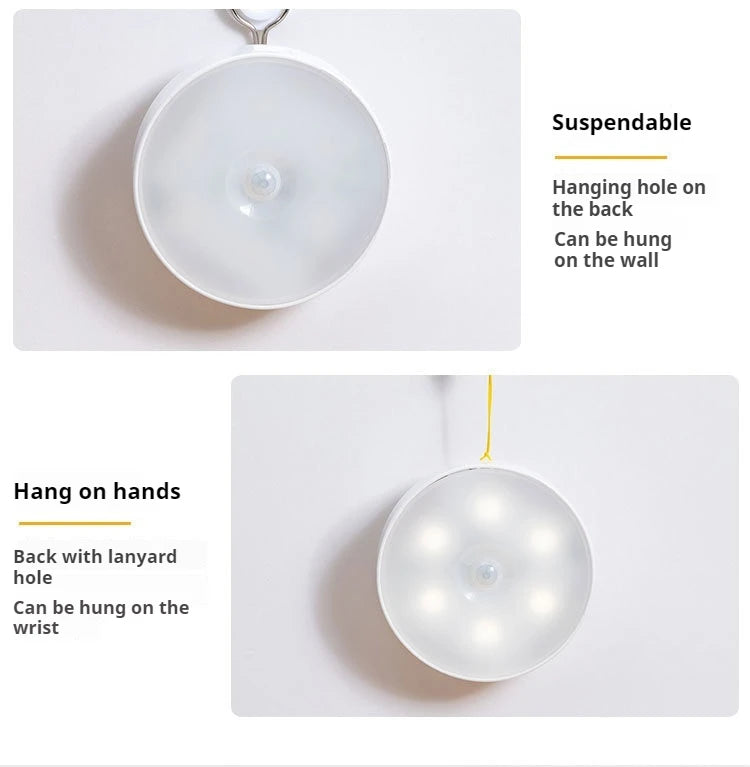 Type-C Motion Sensor Light Rechargeable Light Lamp Bedside LED Night Light for Stairs Hallway Cabinet Closet Bedroom Nightlight