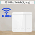 Wireless Smart Switch Light 433MHz 1/2/3Gang 86 Wall Panel Switch with Remote Control Interruptor 10A 110V 220V For LED Lamp