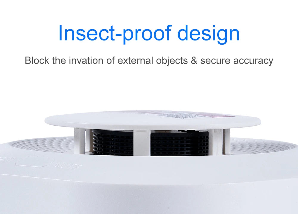 DC 3V Smoke Detector For Hotel Office School Hospital Security Protection Self-check Function Independent Smoke Alarm