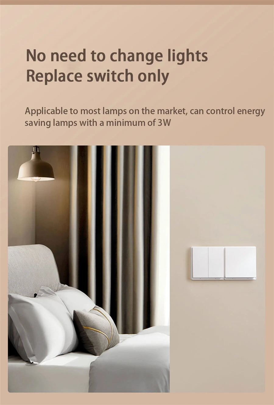 Aqara Smart Wall Switch E1 ZigBee 3.0 Wireless Smart Home Light Button No With Neutral Fire Wire For Xiaomi Mi Home Homekit APP