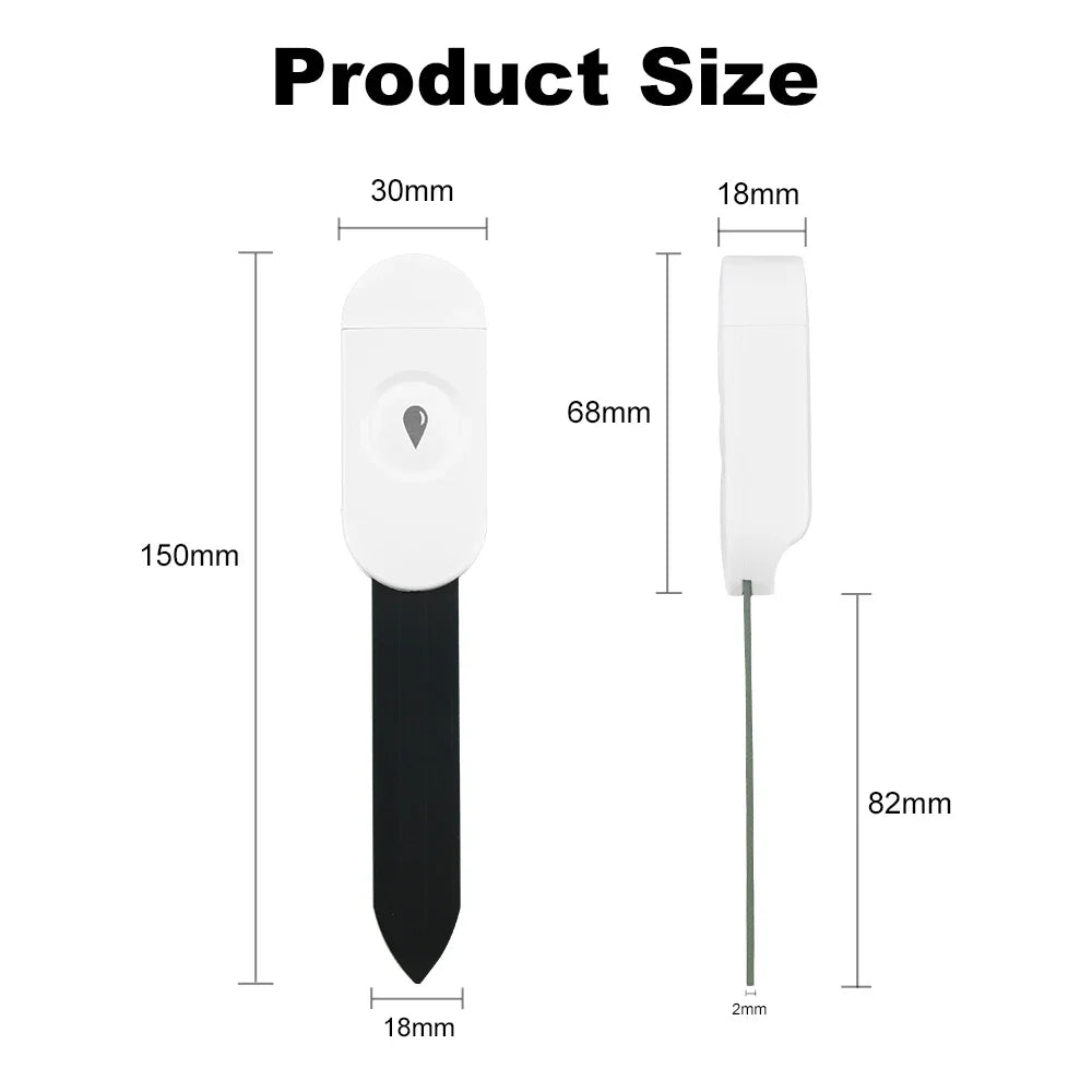 Tuya ZigBee Soil Moisture Tester Humidity Meter Farm Lawn Plants Flower Soil Monitor Sensor Hygrometer Convenient Gardening Tool