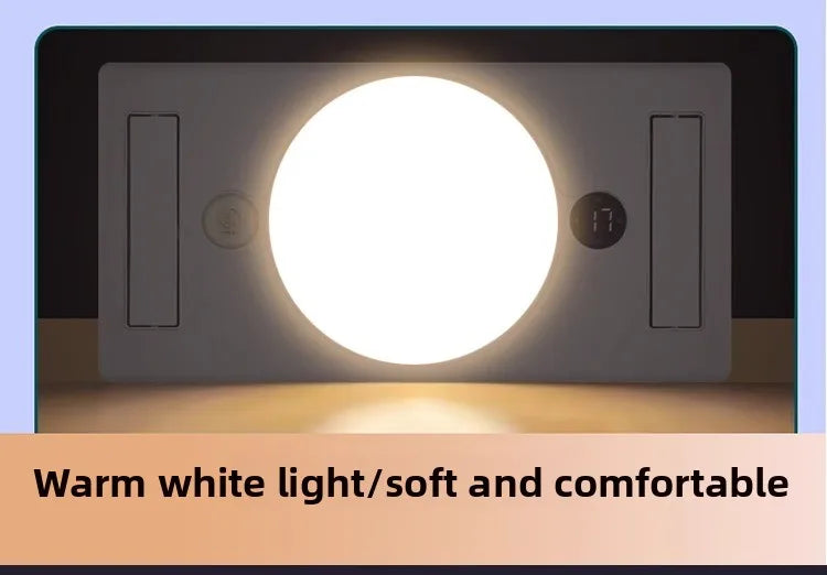 220V Smart Touch Wind Heating Bathroom Heater, 3-in-1 Integrated Ceiling Exhaust Fan & Light LYH