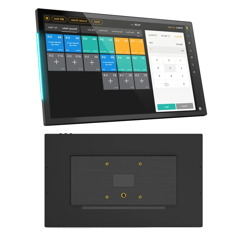 Smart Home Tablet Wall Mount with Double-Sided Lights 15.6 Inch FHD Touch Screen Android 14 8-Core 4G 64G POE for Home Assistant