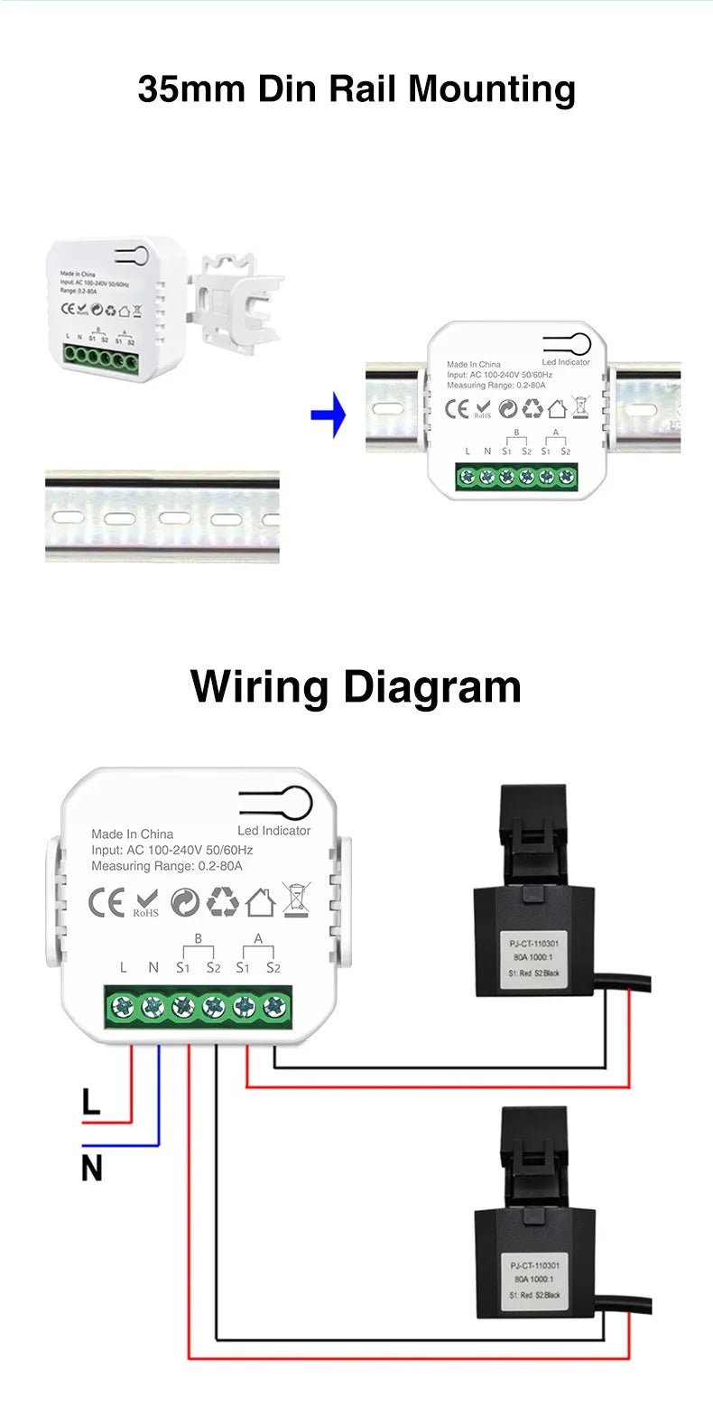EU Smart Plug WiFi Socket power energy meter 10A/16A Power Monitor Wattmeter Timing Function  watt meter Tuya SmartLife APP