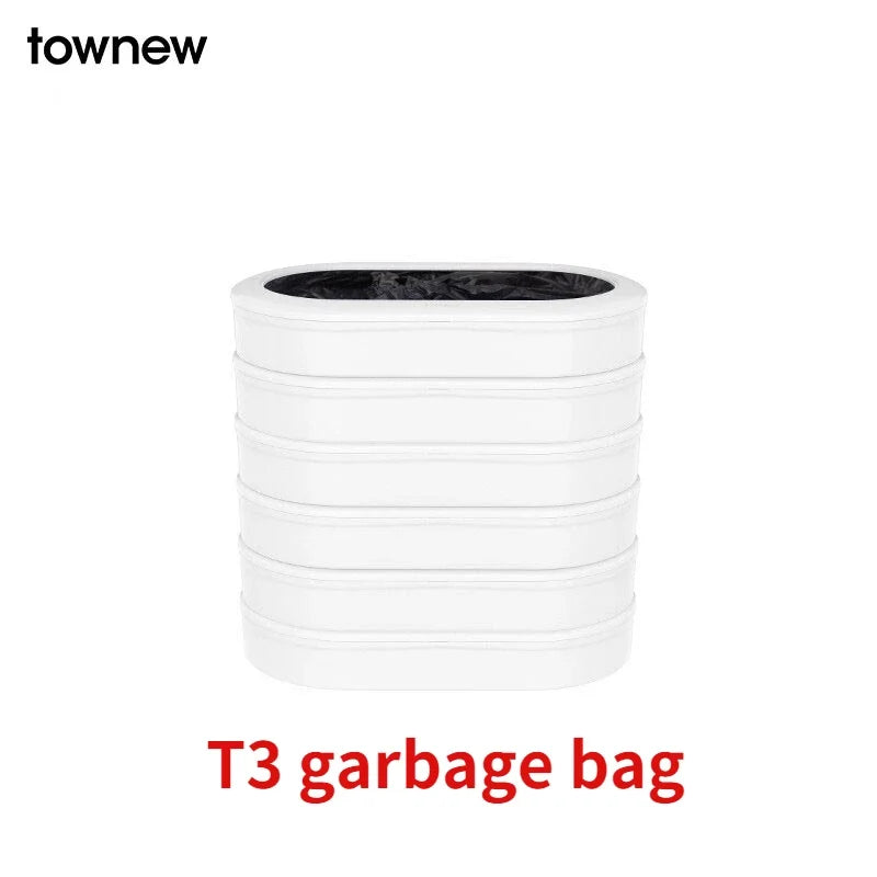 New TOWNEW T1 and T3 Durable Garbage Bags | Refill Ring for Smart Kitchen Trash Cans
