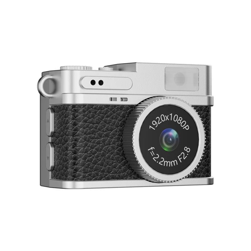 Retro Digital Camera 1080P Video Recorder LED Fill Light 0.96 Inch IPS Screen Portable Mini Digital Camera