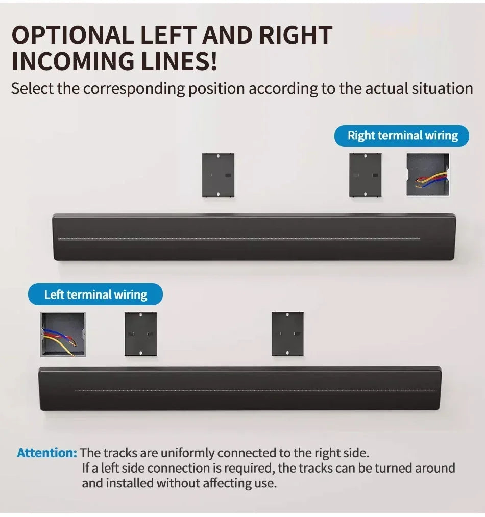 40cm 50cm Track Socket Wall Power Rail Movable Sockets High End Home Appliance Power 8000W EU US UK Standard USB Type c Ports