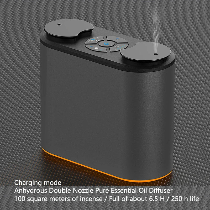 Waterless Aroma Diffuser Aromatherapy Essential Oil Diffuser USB Aluminum Scent Nebulizer Diffuser Air Humidifier For Home Hotel