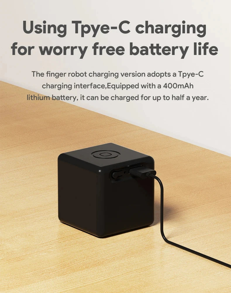 Tuya Zigbee Bluetooth Smart Touch Fingerbot Plus USB Rechargeable Switch Button Pusher Arm Fingerbot Via Alice Alexa Google Home