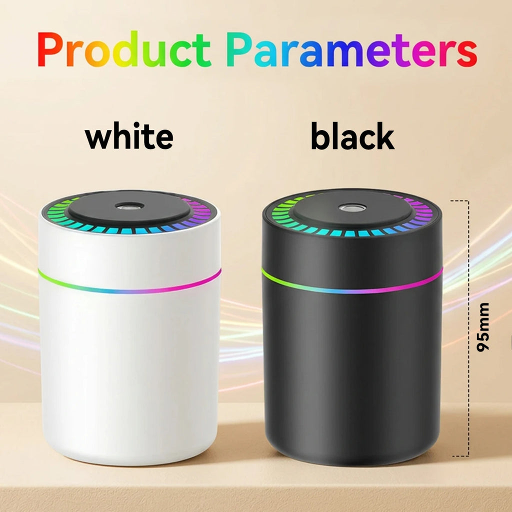 180ML Mini Air Humidifier USB Electric Aroma Diffuser Essential Oil Purifier Aromatherapy Mist Maker Lights For Car Home Bedroom