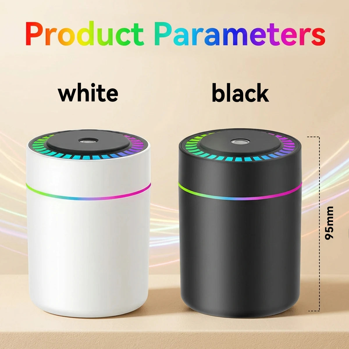 180ML Mini Air Humidifier USB Electric Aroma Diffuser Essential Oil Purifier Aromatherapy Mist Maker Lights For Car Home Bedroom