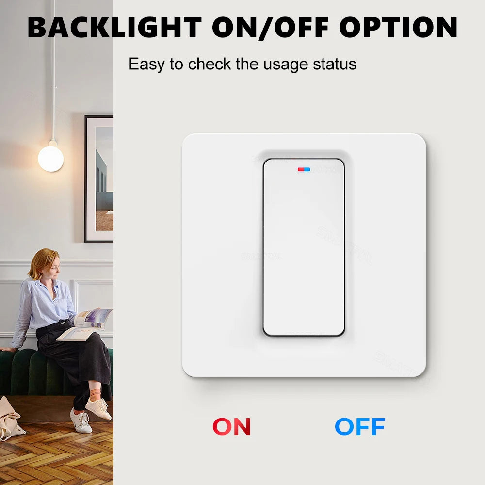 Tuya Zigbee Smart Switch No Neutral Wire No Capacitor 1/2/3Gang EU Wall Push Light Switch Smart Life APP Voice for Alexa Google
