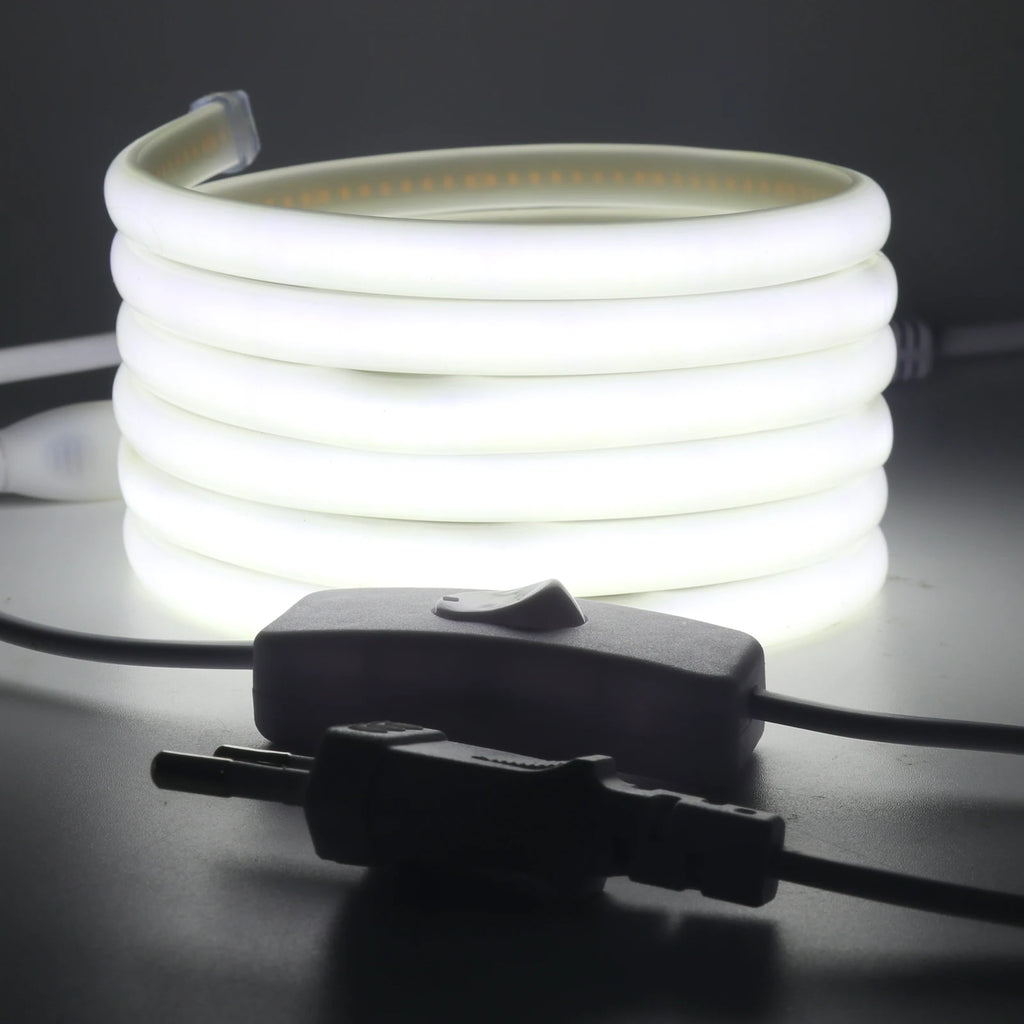 220V Smart COB Strip LED Neon Light 10M 20M 30M 288Leds/m WIFI Bluetooth Dimmable Tape IP67 Waterproof Rope For Room Outdoor